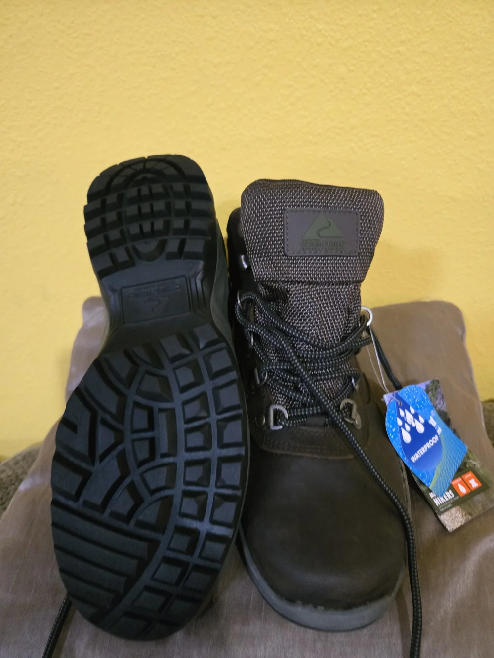Ozark Trail Brown Men's Hiker Boot Bag - Brown Sz 8 Nwt Adventurer  Waterproof
